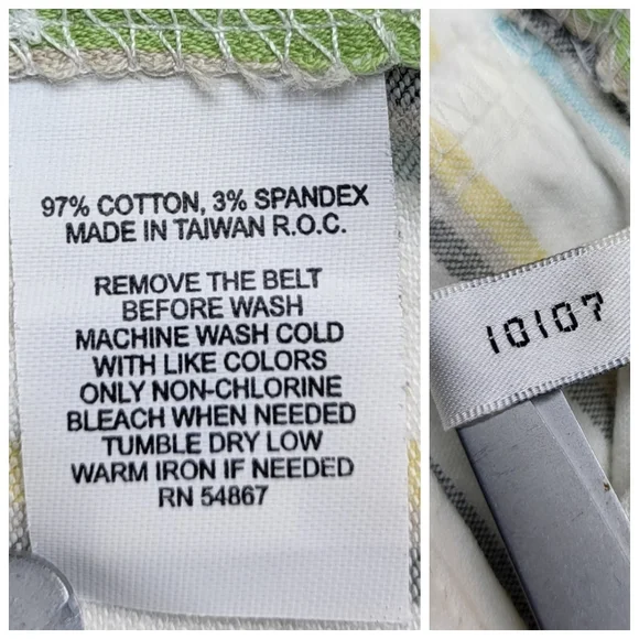 Express Design Studio Striped SKIRT Womens Size 2 Belted Pencil Multicolor - Picture 10 of 15